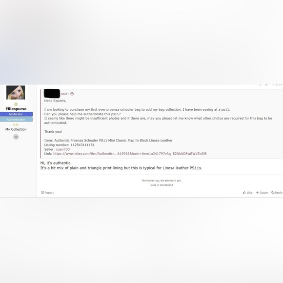 Authentic Proenza Schouler PS11 Mini Classic in Black Linosa Leather - Picture 14 of 14